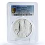 Bulgaria 10000 leva 120 Years of Liberation PR67 PCGS silver coin 1998