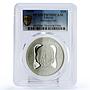 Liberia 10 dollars Salvador Dali Painter PR70 PCGS silver coin 2004