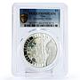 Niue 1 dollar Alexander Nevsky Grand Prince PR69 PCGS color silver coin 2012