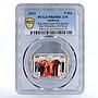 Andorra 5 diners Jesus Miracles Lazarus Ressurection PR69 PCGS silver coin 2012