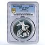 Russia 3 rubles Saint George Victorius Dragon MS67 PCGS silver coin 2015
