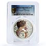 Niue 1 $ Alphonse Mucha Zodiac Signs series Taurus PR69 PCGS silver coin 2011