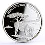 Mozambique 1000 meticais Endangered Wildlife Desert Warthog silver coin 2004