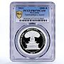 Sri Lanka 1000 rupees 2600 Anniversary Sambuddhatva Jayanti PR67 PCGS 2011