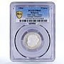 Bulgaria 2 leva Revolutionary Georgi Dimitrov Matte PR66 PCGS silver coin 1964