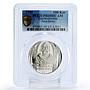 Czechoslovakia 100 korun 650 Years Birth Peter Parler PR69 PCGS silver coin 1980