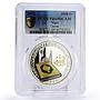 Niger 1000 francs Holy Quran Muslims Kaaba Islam PR69 PCGS silver coin 2012