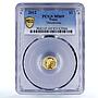 Palau 1 dollar Roman Empire Series Theodosius MS69 PCGS gold coin 2012