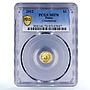 Palau 1 dollar Roman Empire Series Constantine MS70 PCGS gold coin 2012