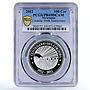 Nicaragua 100 cordobas 100 Anniversary of Cordoba PR69 PCGS silver coin 2012