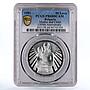 Bulgaria 50 leva State Anniversary Mother and Child PR68 PCGS silver coin 1981
