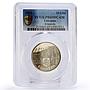 Lithuania 10 litu Klaipeda City View Architecture PR69 PCGS CuNi coin 2002