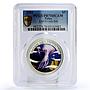 Palau 5 dollars Marine Life Protection Jellyfish PR70 PCGS silver coin 2001