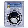 Estonia 10 krooni Joining European Union Future PR70 PCGS silver coin 1992