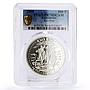 Kazakhstan 500 tenge Catch Up Girl Horse Game Kyz Kuu PR70 PCGS silver coin 2008