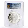 Belarus 20 rubles Legend of Bullfinch Folk Legends PR70 PCGS silver coin 2014