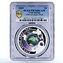 Cook Island 1 dollar First Space Walk Rocket PR70 PCGS color silver coin 2009