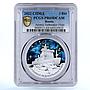 Russia 3 rubles Atomic Icebreaker Fleet Ural Ship PR69 PCGS silver coin 2022