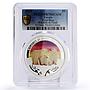 Tuvalu 1 dollar Polar Bear Wildlife in Need PR70 PCGS silver coin 2012