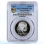 Czechoslovakia 50 korun Poet Josef Jungmann PR68 PCGS silver coin 1973
