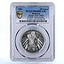 Bulgaria 25 leva State Anniversary Mother and Child PR68 PCGS silver coin 1981