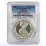 Bulgaria 50 leva 1300th Anniversary of Republic PR68 PCGS silver coin 1981