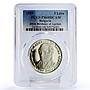 Bulgaria 5 leva Birth of Educator Vasil Aprilov PR68 PCGS CuNi coin 1989