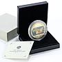 Cook Islands 20 dollars Carl Spitzweg Art Poor Poet colored silver coin 2009