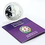 Azerbaijan 5 manat Baku First European Games Gymnastics proof silver coin 2015