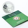 Azerbaijan 5 manat European Games in Baku Archery silver coin 2015