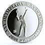 Spain 2000 pesetas Barcelona Olympic Games Tennis Player proof silver coin 1991