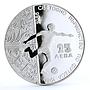 Bulgaria 25 leva Football World Cup in Mexico Player proof silver coin 1986