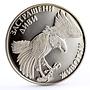 Bulgaria 100 leva Endangered Wildlife Imperial Eagle Fauna silver coin 1992