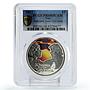 Niue 1 dollar Rock Opera Juno and Avos PR68 PCGS colored proof silver coin 2011