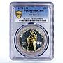 Minerva 35 dollars X1 Fantasy Torch Helmeted Woman PR64 PCGS silver coin 1973
