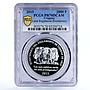 Uruguay 2000 pesos Bicentenary of Land Regulation PR70 PCGS silver coin 2015