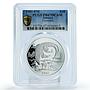 Jamaica 10 dollars Endangered Wildlife Crocodile PR67 PCGS silver coin 1981