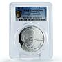 Ecuador 1 sucre Revolutionary Politic Jose Antepara PR69 PCGS silver coin 2013