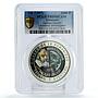 Saharawi 1000 pesetas Universal Investigator Galilei PR69 PCGS CuNi coin 1997