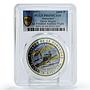 Saharawi 1000 pesetas 1st Airplane Flight Orvill Wright PR69 PCGS CuNi coin 1997