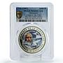 Saharawi 1000 pesetas The Universal Genius Da Vinci PR68 PCGS CuNi coin 1997