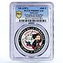 Saharawi 1000 pesetas South West Passage Magellan Ship PR68 PCGS CuNi coin 1997