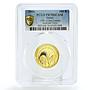 Qatar 100 riyals 15th Asian Games Arabian Oryx Fauna PR70 PCGS gold coin 2006