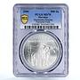 Slovakia 500 korun Muranska Planina Park Two Horses MS70 PCGS silver coin 2006