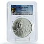 Slovakia 500 korun 250 Years of Samuel Mikovini MS69 PCGS silver coin 2000