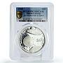 Marshall Islands 50 dollars 1st Rendezvous in Space PR70 PCGS silver coin 1989
