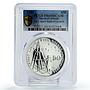 Marshall Islands 50 dollars 1st Liquid Rocket Launch PR69 PCGS silver coin 1989