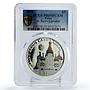 Palau 5 dollars World of Wonders St Basil Cathedral PR69 PCGS silver coin 2010