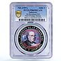 Saharawi 1000 pesetas 1 Postage Stamp Sir Rowland Hill PR69 PCGS CuNi coin 1997