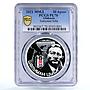 Abkhazia 10 apsars Famous Footballer Suleyman Seba PL70 PCGS silver coin 2021